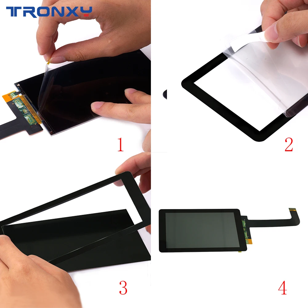 TRONXY 5 дюймов Защитные пленки для ЖК-экрана фотона Tronxy светильник-отверждения 3d