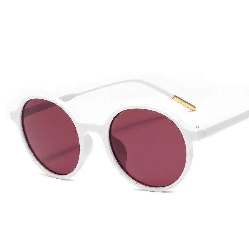 Женские винтажные солнцезащитные очки KOTTDO круглые в ретро оправе с защитой Uv400