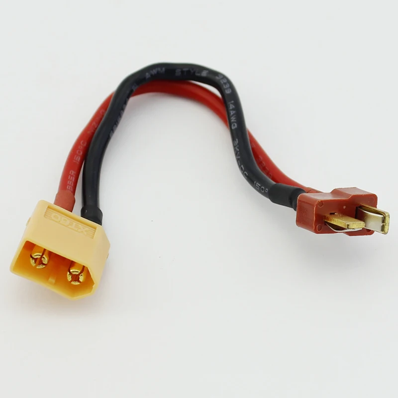 XT60 штекер T 14AWG чисто медный многожильный провод Длина 100 мм для аэрофотосъемки