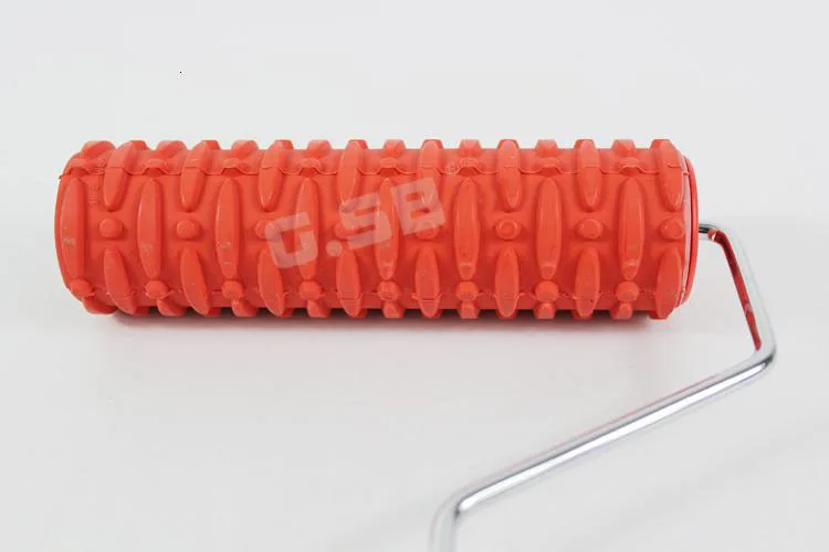 Paint Roller Patterned with Handle Rubber TV Backdrop Embossing Wall Painting Decoration NO.135 | Дом и сад