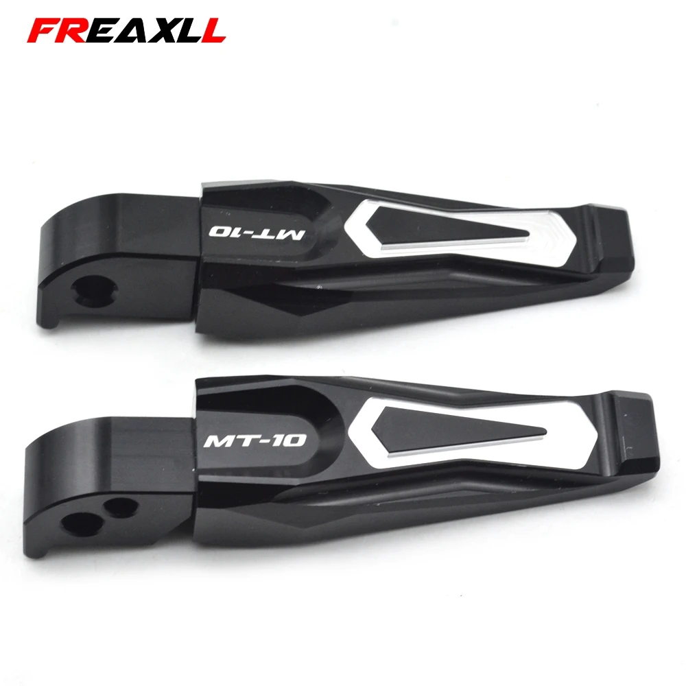 

Motorcycle foot pegs CNC Aluminum Moto CNC Motorbike Folding Rearset Foot Pegs foot pegs For YAMAHA MT10 MT-10 MT 10 With logo