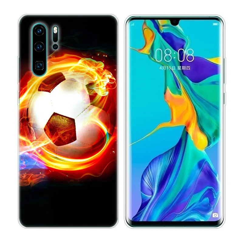 Силиконовый чехол для телефона с футбольным мячом Huawei P30 P20 P10 P9 P8 Lite 2017 Pro PSmart Z Plus