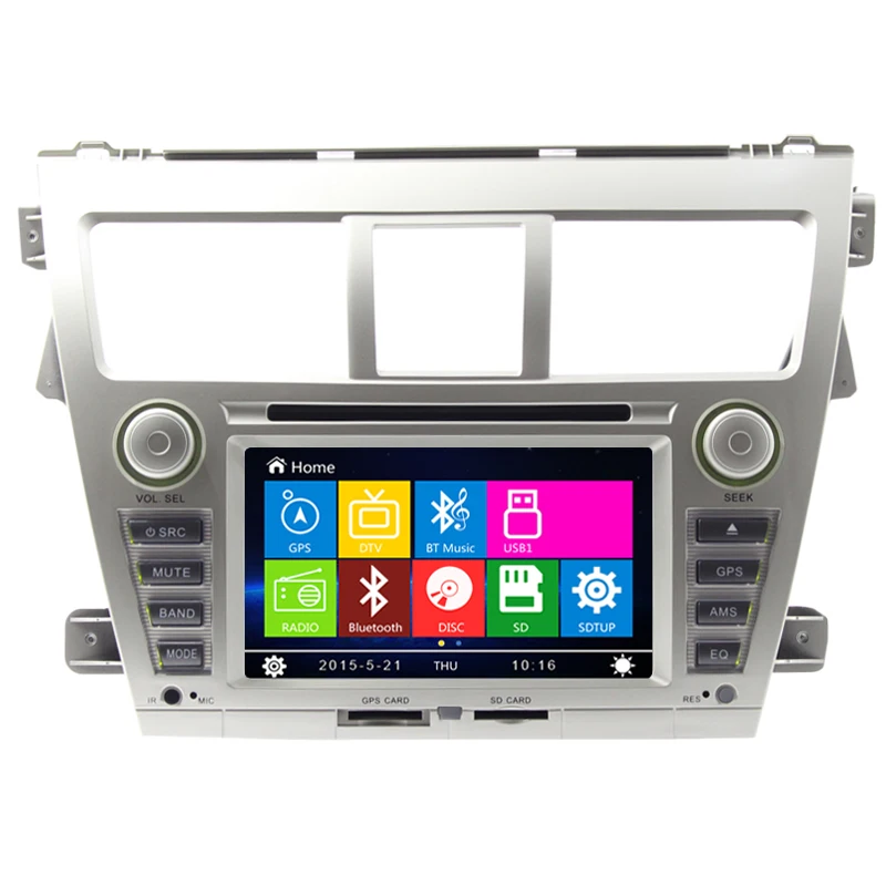 Автомобильный DVD плеер с GPS навигацией 6 2 дюйма для TOYOTA Viso (версия Toyota Yaris USA) 2007 2008
