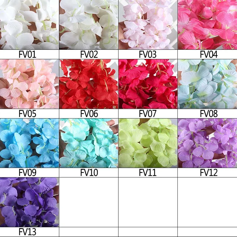 1,8 м искусственная Цветочная лоза, орхидеи, цветок, гирлянда ручной работы, подвесная гирлянда, Романтическая Свадебная вечеринка, украшение для дома