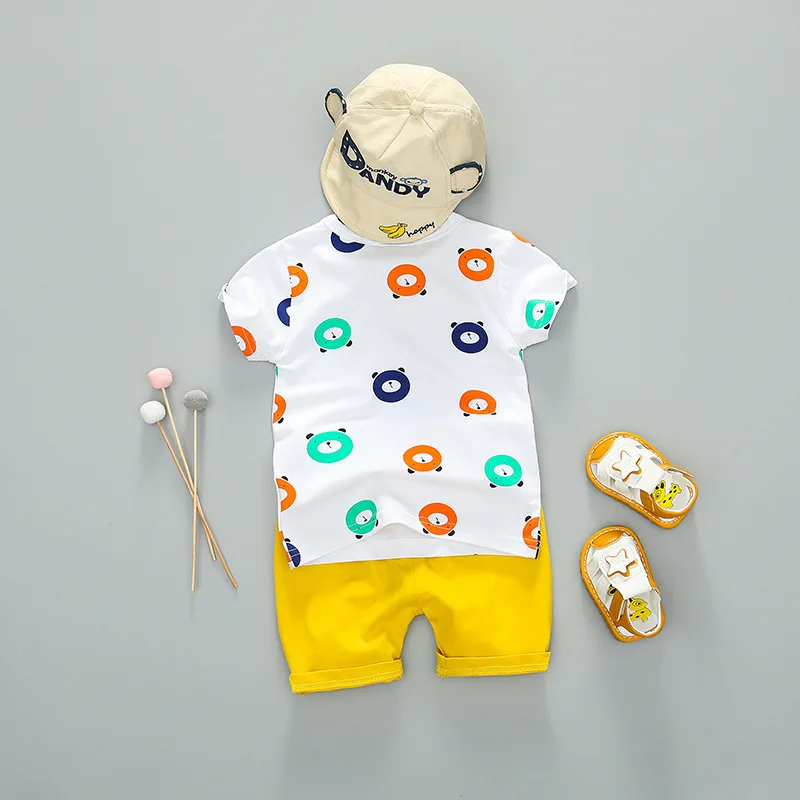 2 шт. футболка и шорты для мальчиков с коротким рукавом |