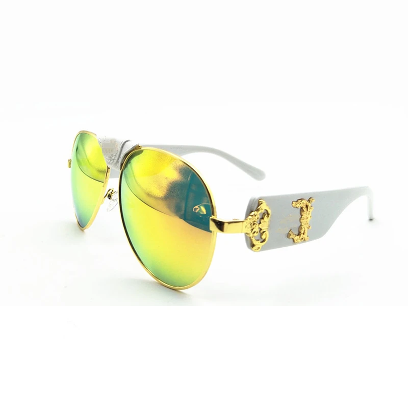 Red lens White leg Новые солнцезащитные очки для женщин, фирменный дизайн, солнцезащитные очки, модные, высокое качество, Ретро стиль, солнцезащитные очки для мужчин, стиль пилота, уличная уф400 ОЕМ - Цвет линз: Red lens White leg