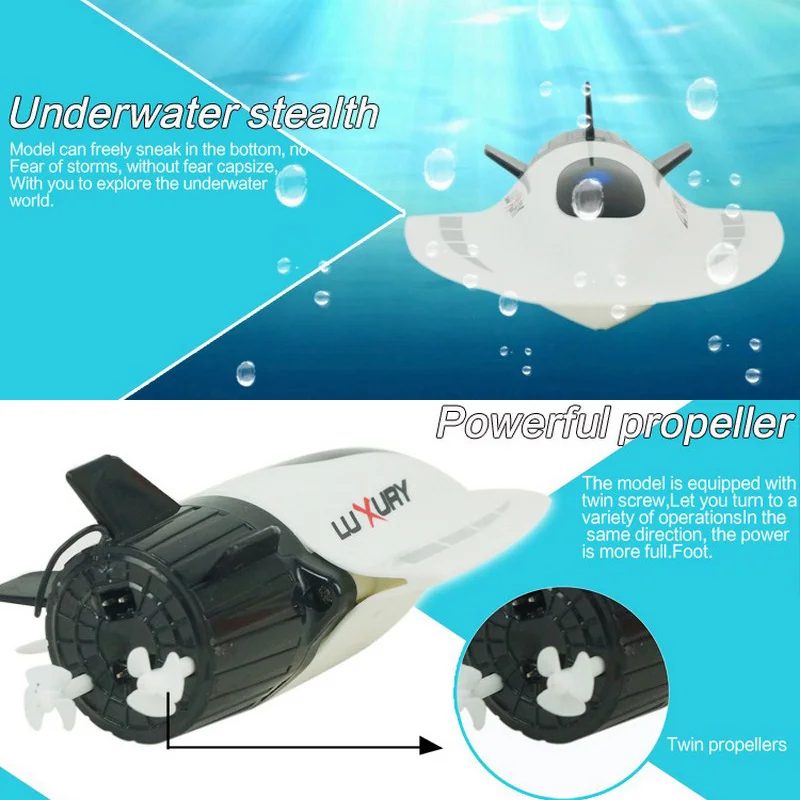 RC Подводная лодка Мини рыбацкая высокая скорость гоночная 27 МГц радио пульт