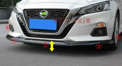 5 шт. накладки на передний бампер из углеродного волокна для Nissan Altima 2019 |