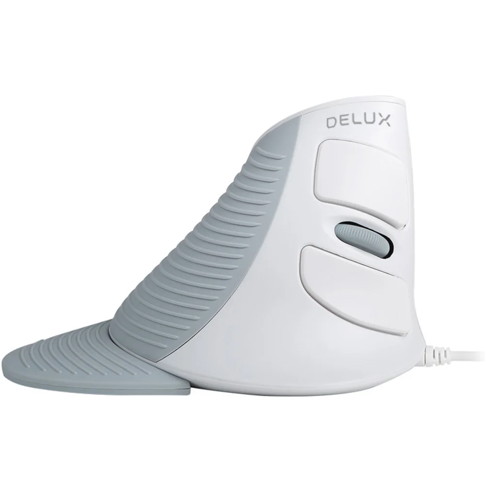 Вертикальная мышь Delux M618 игровая Мышь USB Проводная для правой руки 1600 Точек на