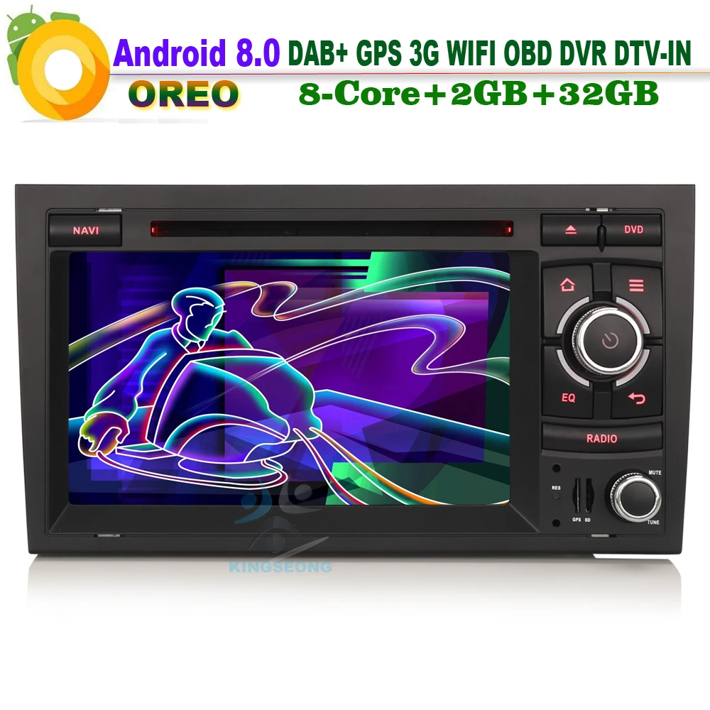 Автомагнитола с GPS навигацией 7 дюймов Android 8 0 DAB + навигация радио RDS BT головное