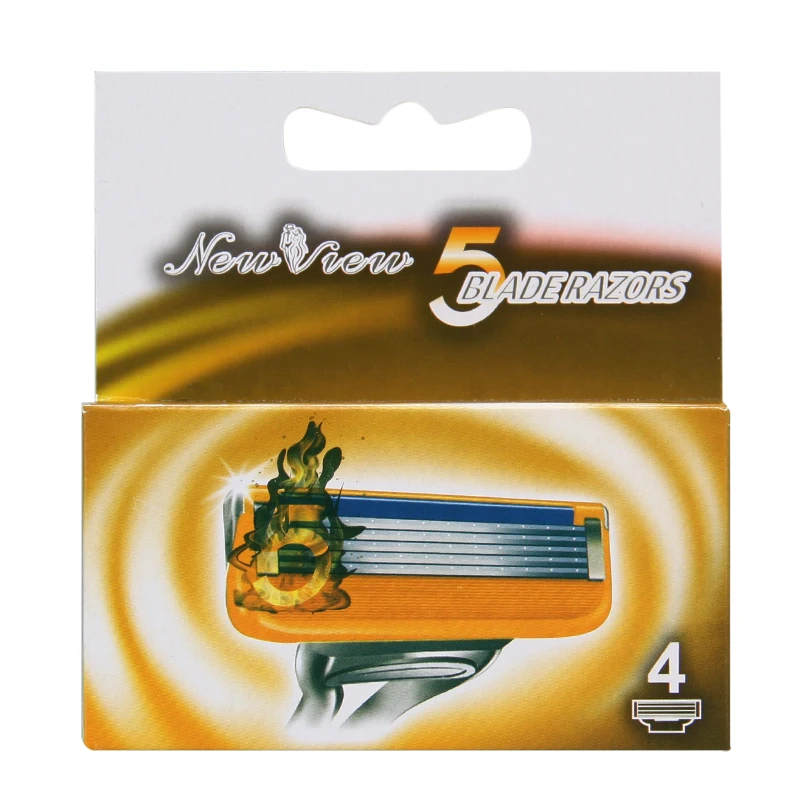 Newview 8 шт. Бритвы лезвия Борода лезвие бритвы высокое качество Sharp 5 blade Уход за