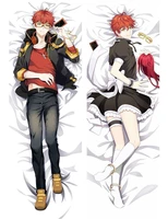 anime game mystic messenger 707 luciel choi han jumin hugging body pillow cover case male bedding dakimakura hold pillowcases