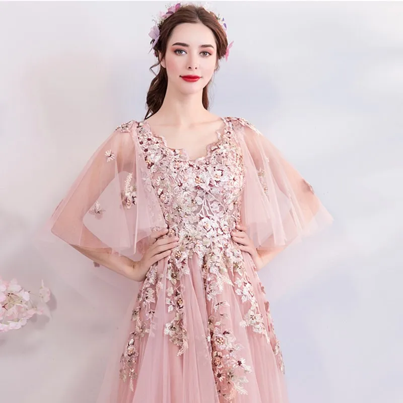 Ruthshen Длинные Выпускные платья 2018 с цветочной аппликацией недорогие Vestido Longo