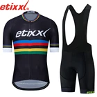 Комплект одежды для езды на велосипеде ETIXXL 2022, трикотажная 5D нагрудник, одежда для езды на горном велосипеде, дышащая велосипедная одежда, мужская короткая одежда для езды на велосипеде