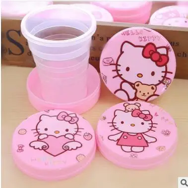 (10 шт./лот) летняя походная Пластиковая Складная бутылка для воды розничная