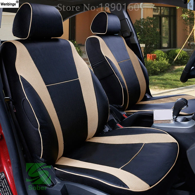 Кожаные чехлы wenbinge для автомобильных сидений Suzuki Swift Wagon GRAND VITARA Jimny Liana 2 Sedan Vitara sx4