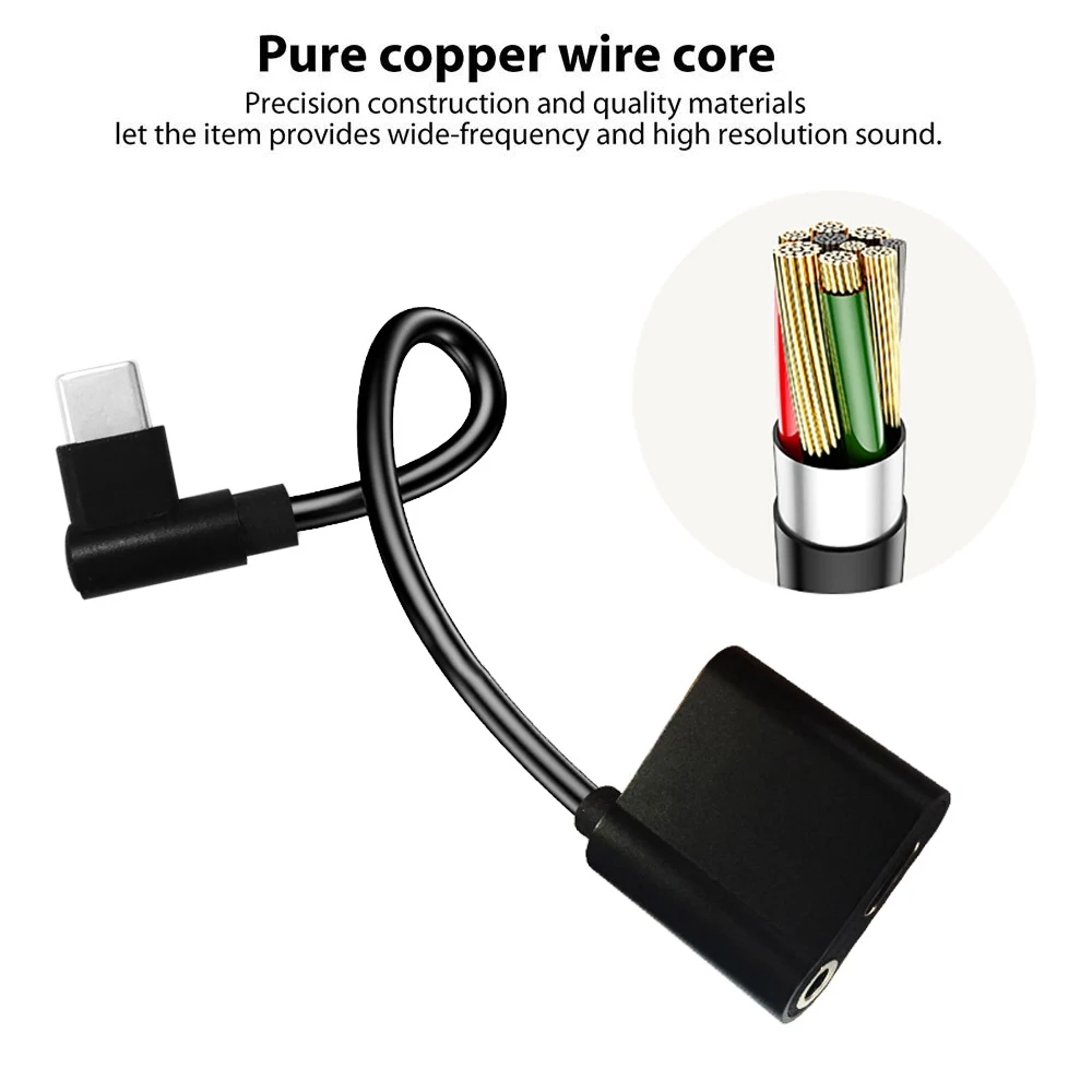 ACCGUYS USB C Jack 3 5 Тип Кабель адаптер для Huawei p20 Pro Xiaomi mi 6 8 Note3 x usb мм AUX Наушники