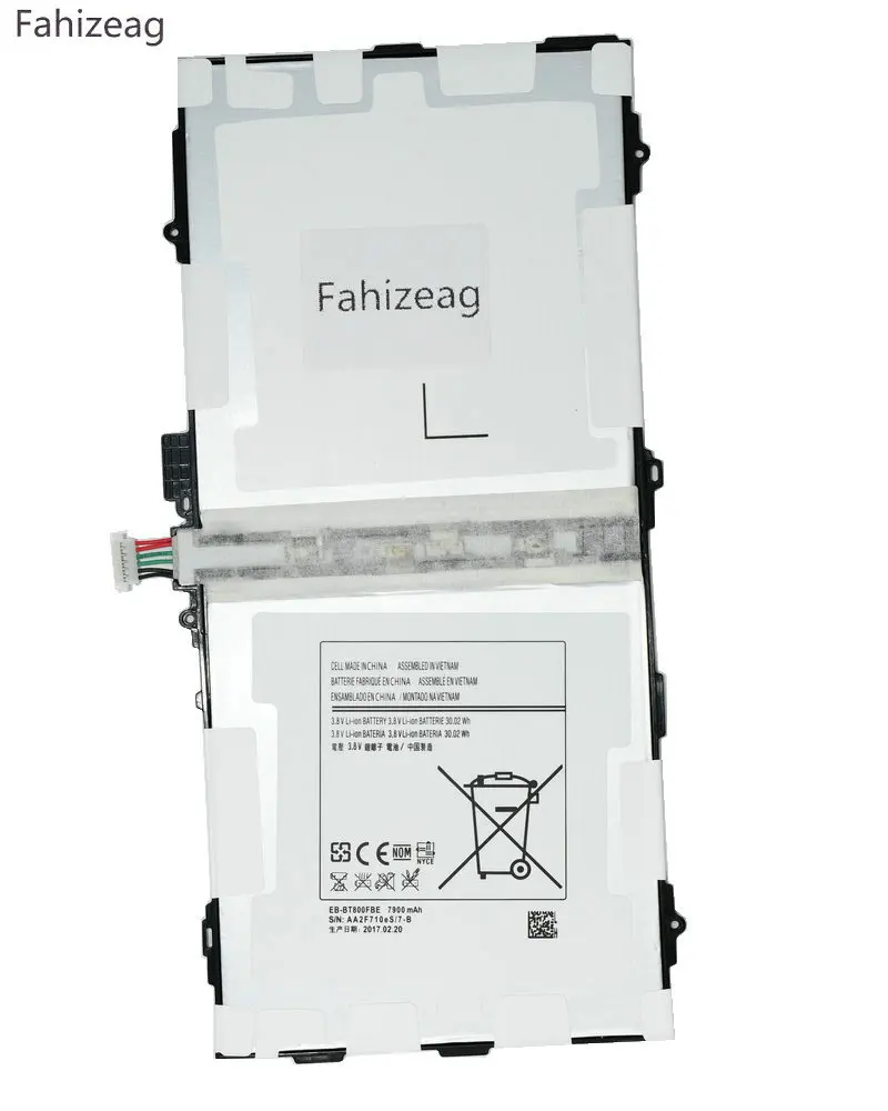 Fahizeag 1 шт. 7900 мАч EB BT800FBE запасная батарея для Samsung Galaxy Tab S 10 5 T800 T801 T805 батарейки