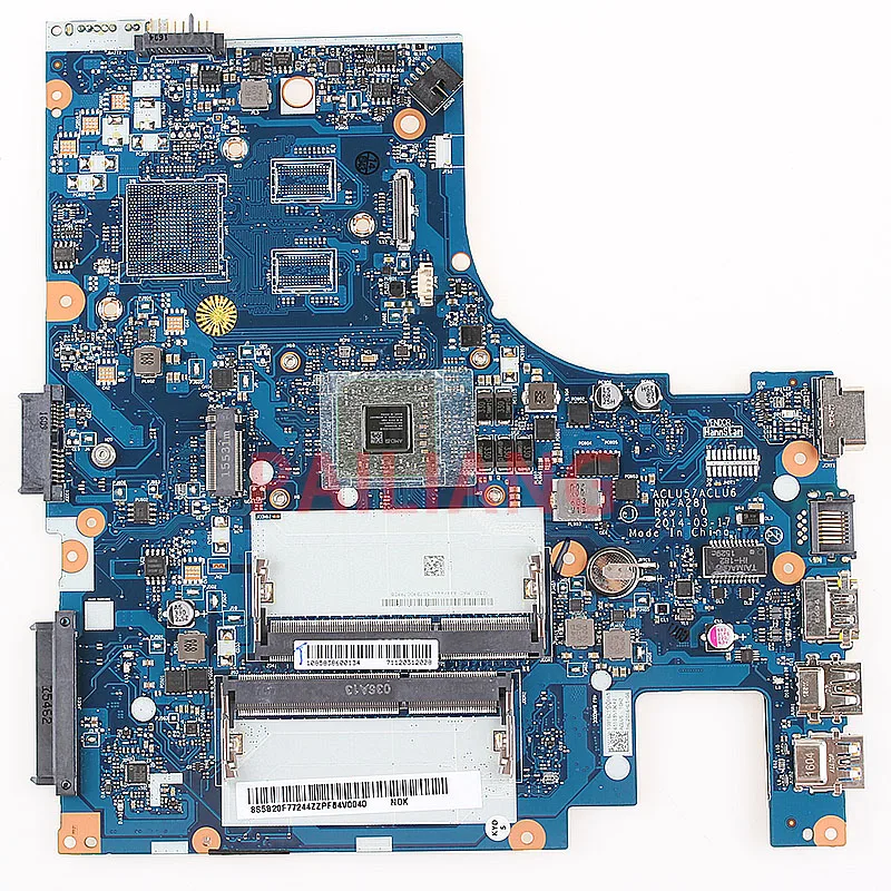 PAILIANG материнская плата для ноутбука Lenovo G40 45 A4 14 дюймов PC ACLU5 ACLU6 NM A281 full tesed
