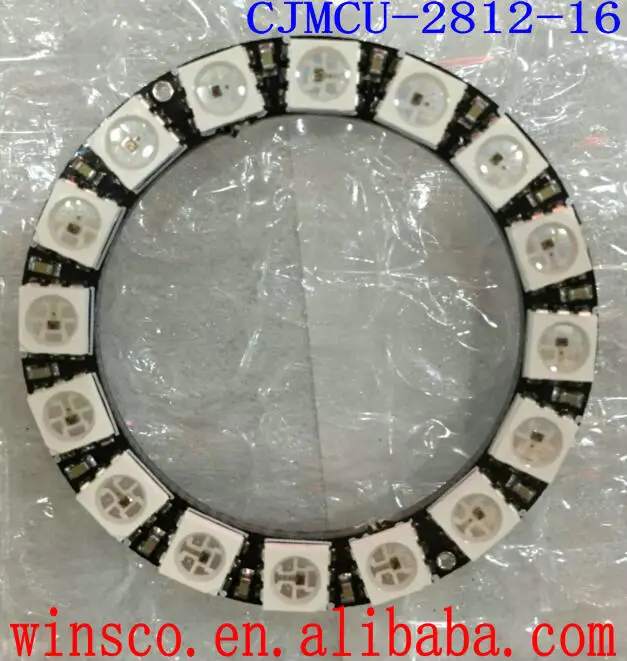 CJMCU-2812-16 16 WS2812 5050 RGB светодиодный Встроенный полноцветный фонарь макетная плата