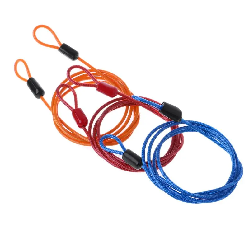 Велосипедный замок стальной провод кабель 1 м Петля безопасности велосипедная