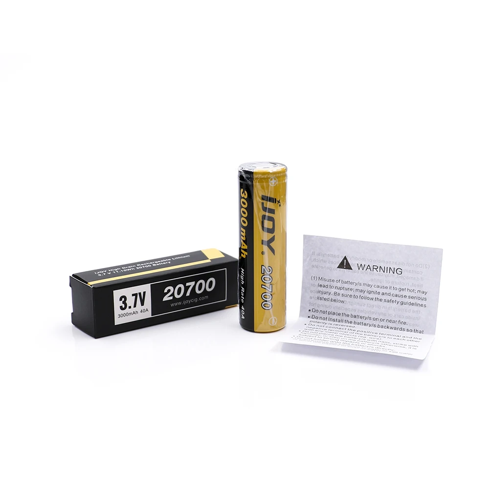 5 шт./лот оригинал Ijoy 20700 батарея ножек 3000 мА/ч 40A Li-Ni высокая дренажная