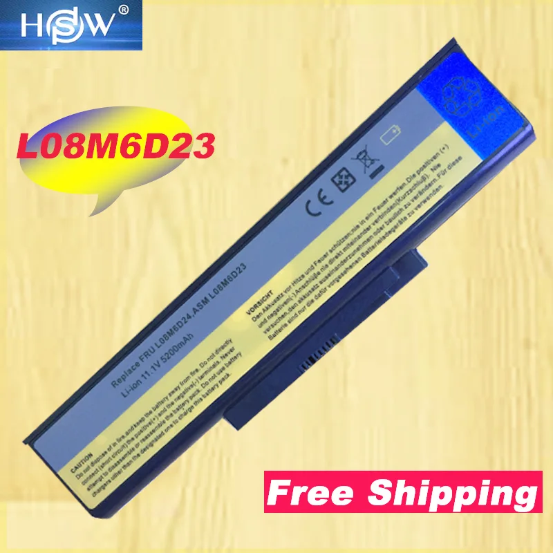 HSW Новый 6-ячейный аккумулятор для lenovo E43 L09M8D21 L09M6D21 L10P6Y21 ASM L08M6D23 FRU L08M6D24 FRU L08M6D24 L08M6D23 L08M6D24