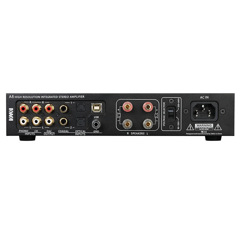 2018 SMSL A8 125 Вт * 2 USB HIFI аудио цифровой усилитель мощности/DAC/усилитель для наушников