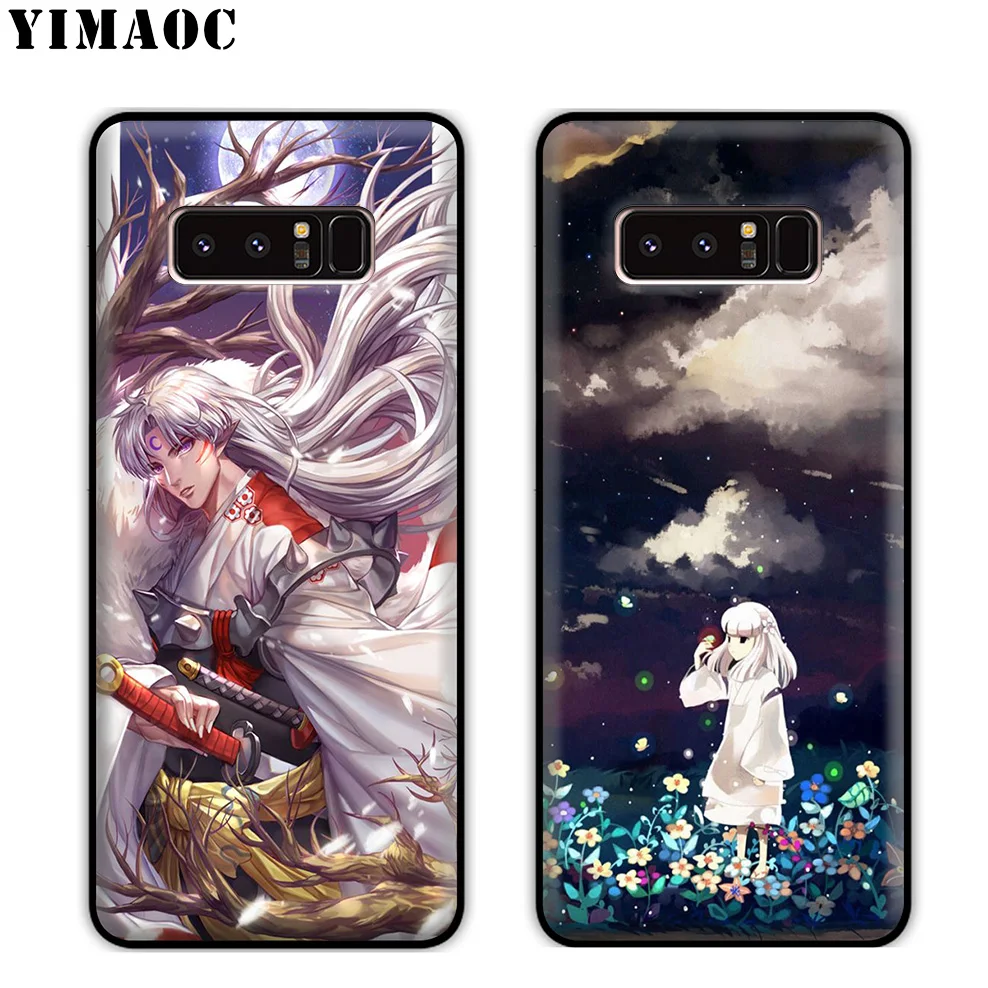 YIMAOC Inuyasha Anime Japan Soft Silicone Case for Samsung Galaxy Note 10 Plus 9 8 A9 A8 A6 2018 A5 A3 2017 2016 |