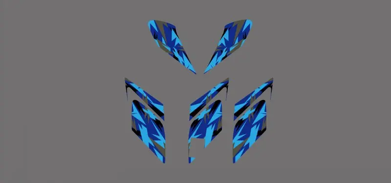 0327 новые стильные наклейки для команды графические наборы Yamaha RAPTOR 700 ATV 2006 2007 2008 2009