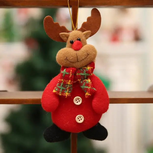 4 шт. дерево Рождественское украшение для дома Санта Клаус снеговик лося