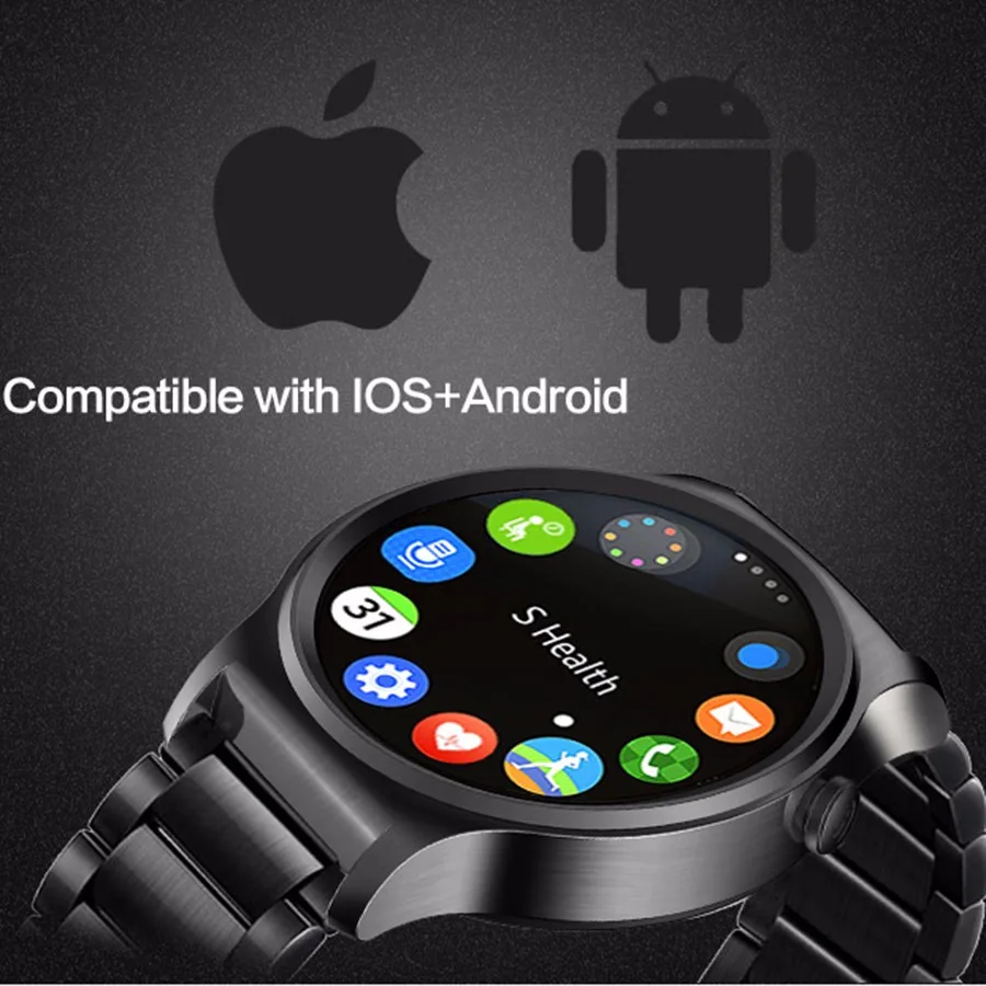 Newest GW01 Bluetooth Smart Watch IPS Round Screen Life Waterproof Sports smartWatch For apple huawei Android IOS Phones | Электроника