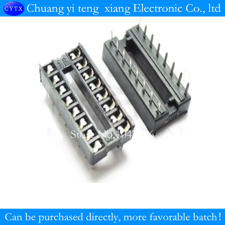 10 шт./лот DIP IC socket DIP-16 16P 16 футов плоская ножка чиповая основа 100% хорошо |