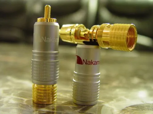 

10 шт., Высококачественные позолоченные штекеры RCA NAKAMICHI