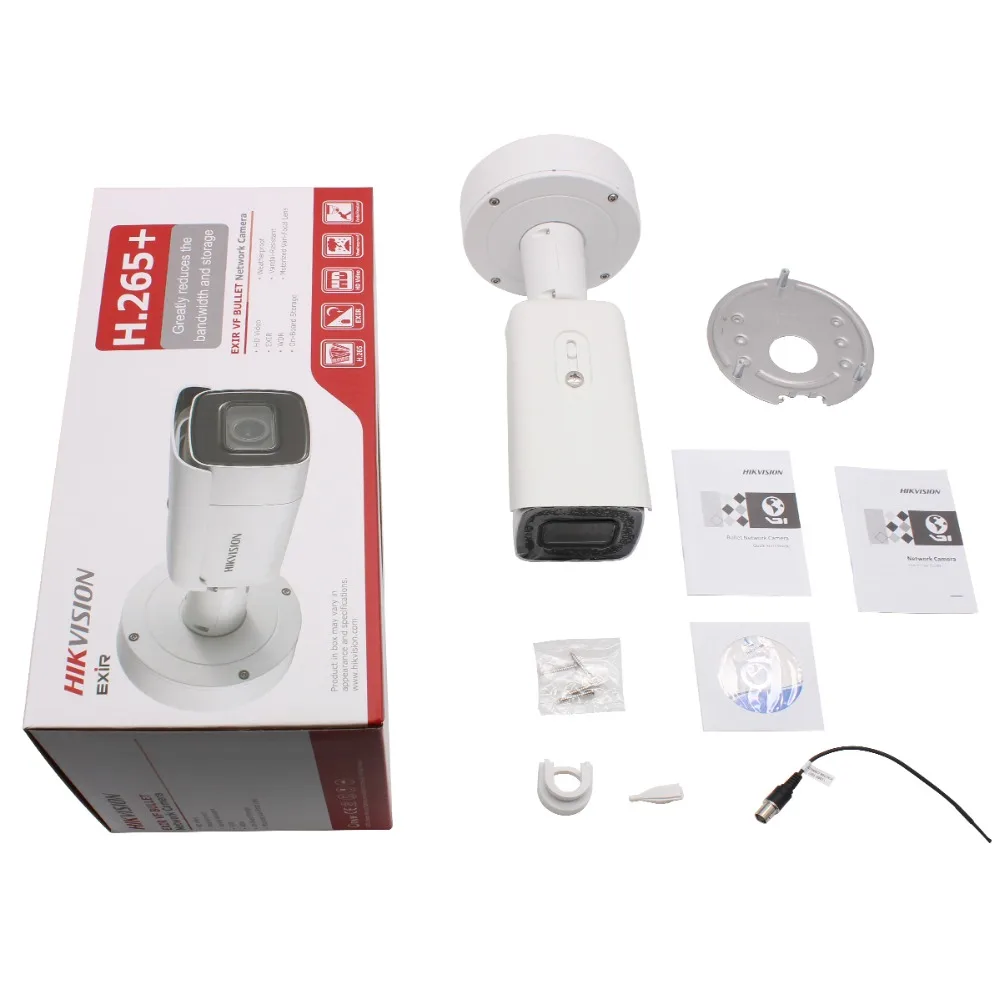 Hikvision 8MP пуля ip камера PoE Onvif для дома/улицы защищенная от атмосферных воздействий