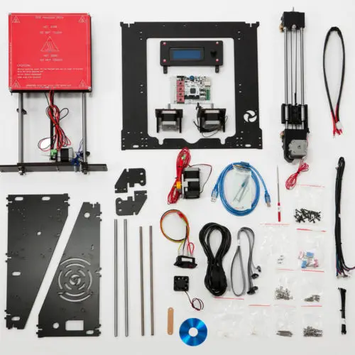 A8 3D принтер большой siz DIY Высокая точность настольный Prusa i3 Набор ЖК экран