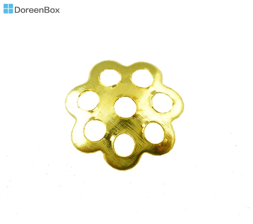 

Doreen Box Lovely 2000PCs golden tone End Beads Caps 6mm Dia. Findings (B01215)