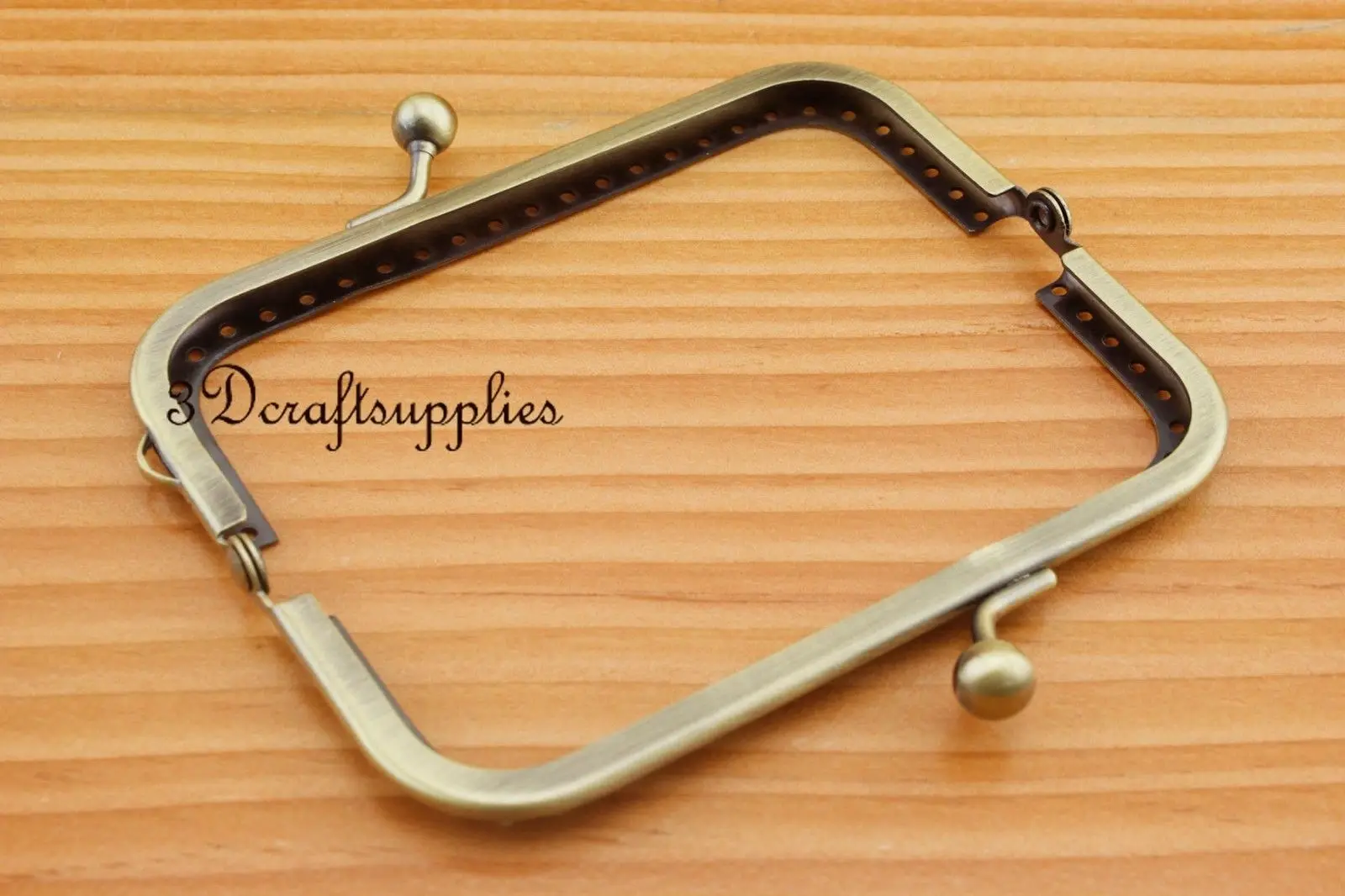 Металлическая рамка для сумки и кошелька швейная с застежкой 10 5 см x 4