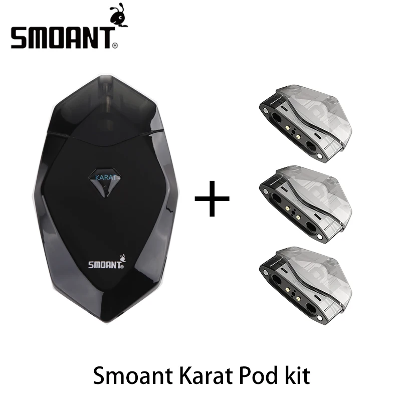 Оригинальный набор Smoant Karat 370mAh Pod Vape Starter Kit с 2 мл Quarzt coil картридж vs S8 minifit suorin