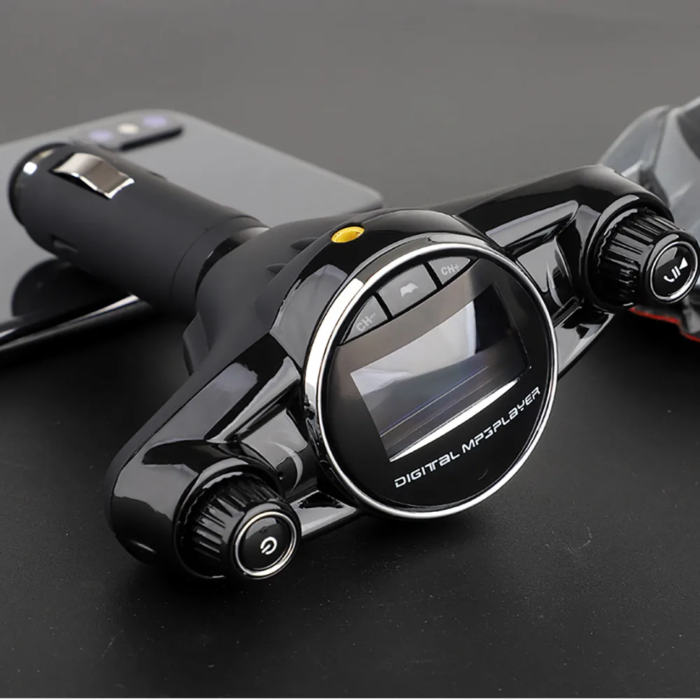 Авто многофункциональный автомобильный набор, Handsfree, Беспроводной Bluetooth FM передатчик ЖК-дисплей MP3 плеер USB Зарядное устройство винтажный радиоприёмник SD карты H128