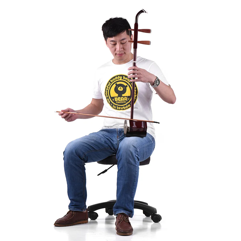 

erhu Solidwood Erhu Chinese 2-string Violin Fiddle Stringed Musical Instrument Dark Coffee erhu chinese instrument cordes erhu