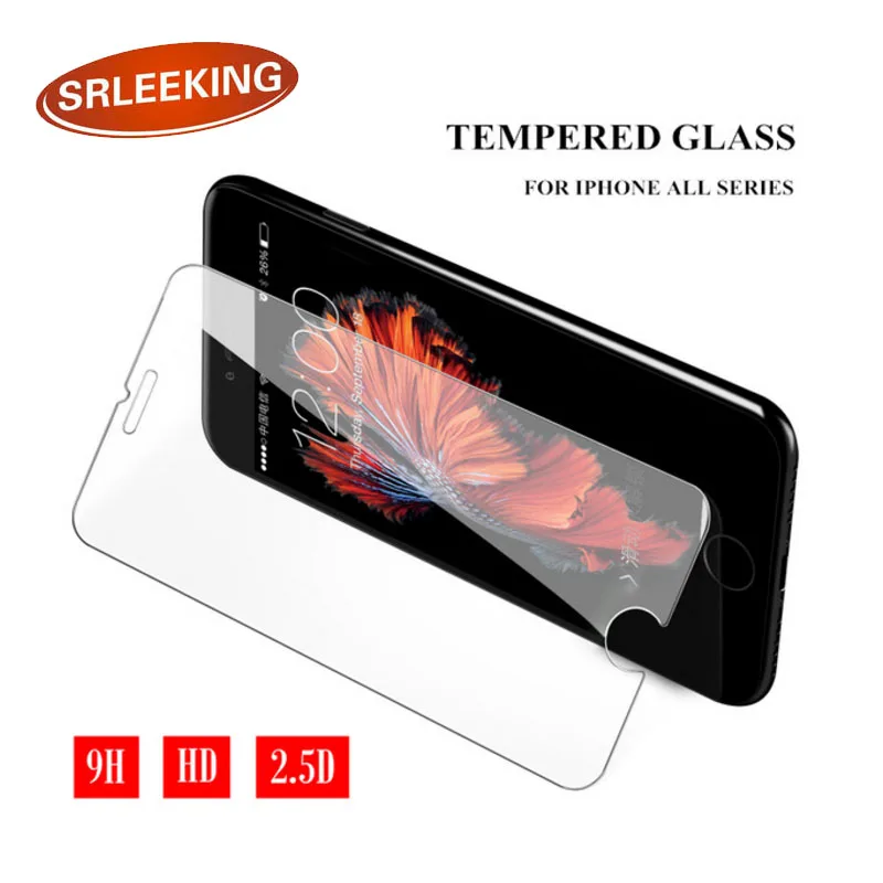 Защитное закаленное стекло SRLEEKING 2.5D для iPhone4/5/6/7/8plus, защитная пленка из закаленного стекла для iPhoneX/XS/XR