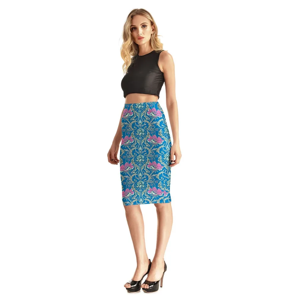 Юбки 2017 новые трендовые стильные женские сексуальные 3D юбки с принтом высокая