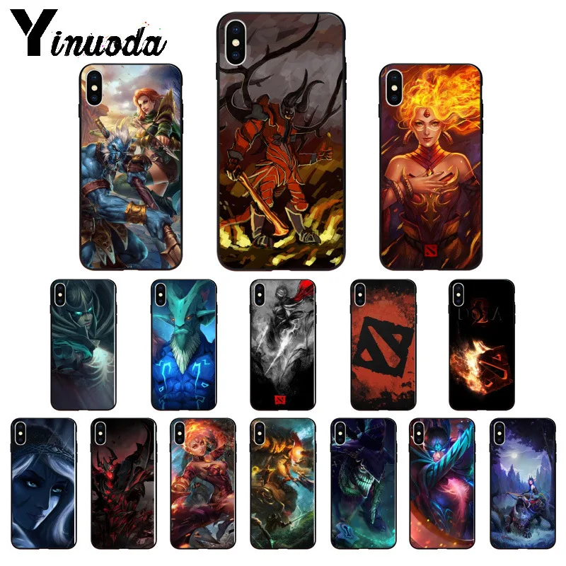 Мягкий чехол Yinuoda Dota 2 с рисунком аксессуары для телефонов из ТПУ Apple iPhone 8 7 6 6S Plus X XS