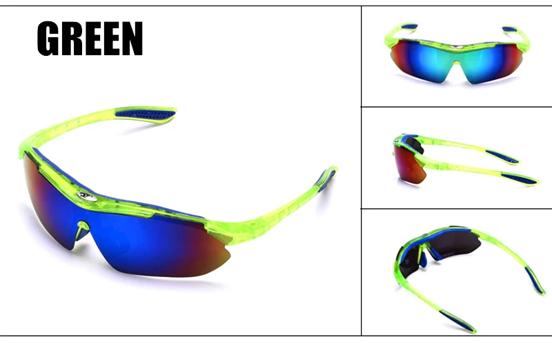 Велосипедный Спорт Рыбалка Защита от солнца очки Gafas для глаз Велоспорт Ночное