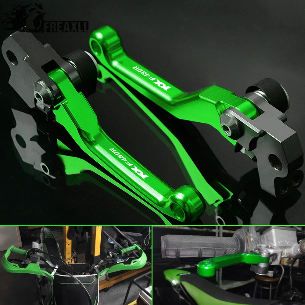 Тормозной рычаг сцепления для мотокросса Pit Dirt Bike Kawasaki ATV KXF450R 2008 2009 2010 2011 2012 2013 2014