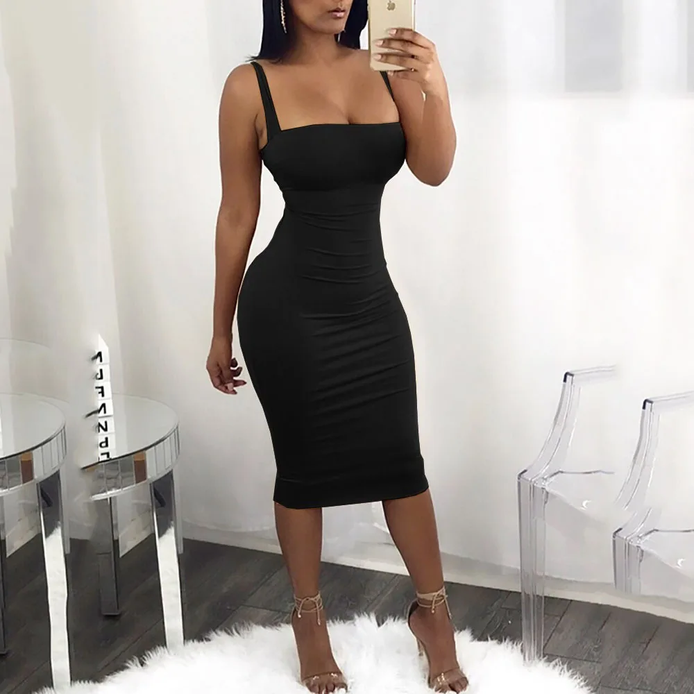 Женское летнее платье 2019 облегающее без рукавов со шнуровкой сзади свадебные