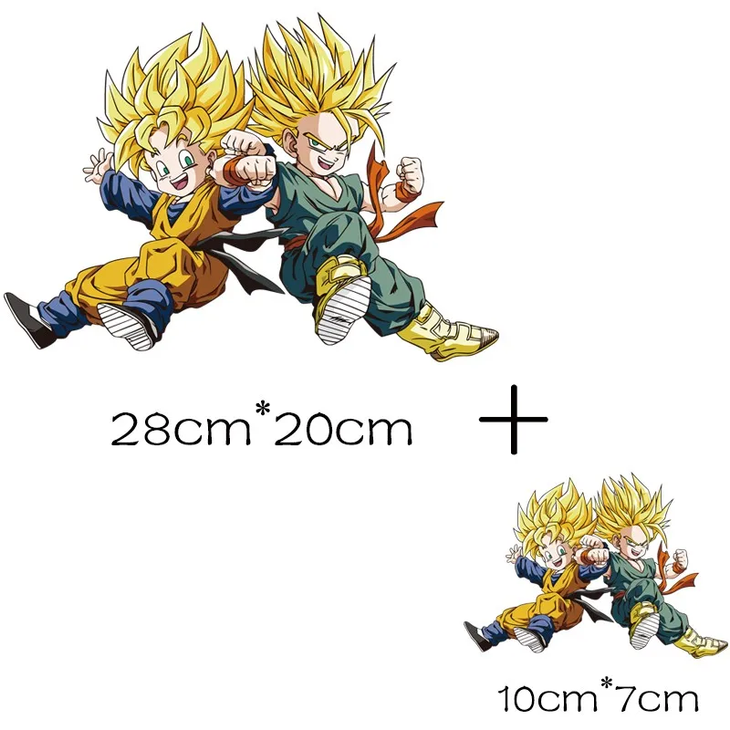c Термо-Стикеры для одежды на одежду Dragon Ball нашивки аниме железо на переводах для одежды Применение одной передачи плавкая аппликация - Цвет: c