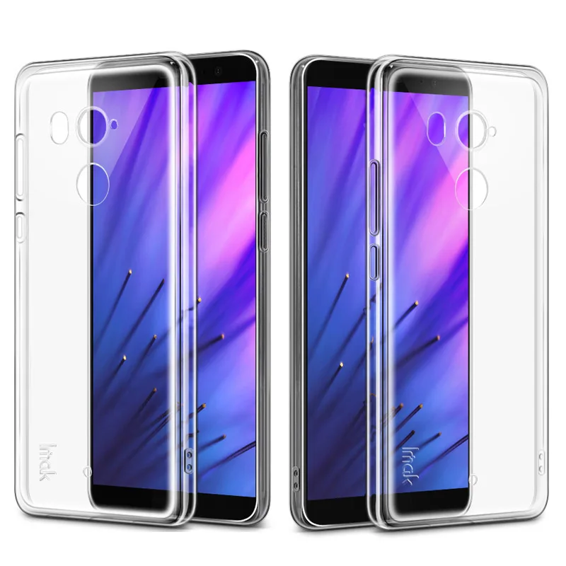 IMAK Ultra Thin Soft TPU Case For HTC U11 Plus Transparent Back Cover Skin for Dual Sim Silicone + Screen Film |