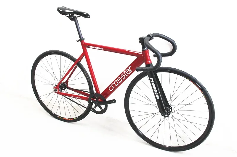 Crosstar Tyrans T2 Fixed Gear Bike Urban Track Fixie Carbon Fiber Fork Commute 15mm road bike fixie bicycle bicicleta | Спорт и